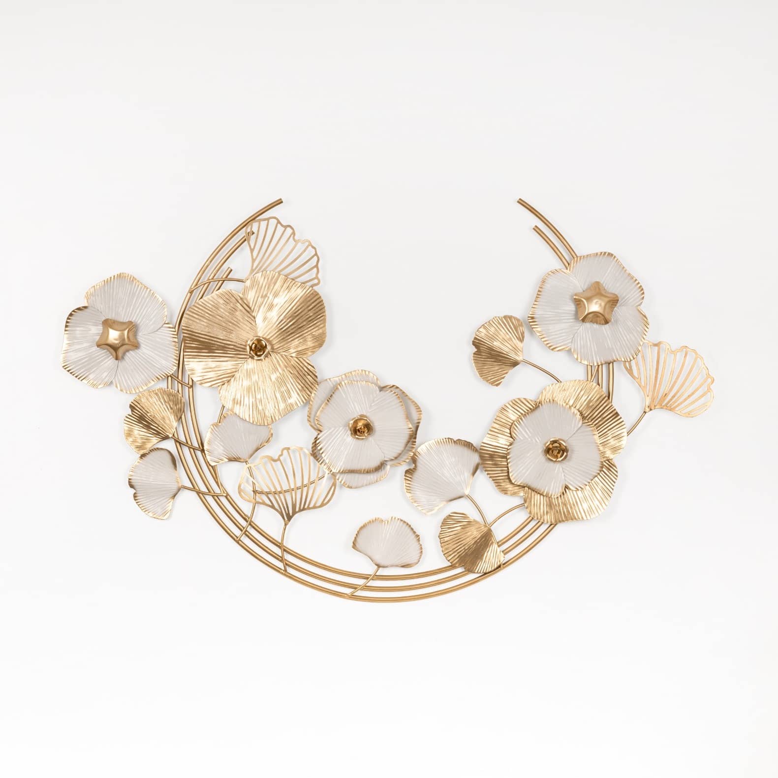 Strasbourg Handpainted Floral Metal Wall Art