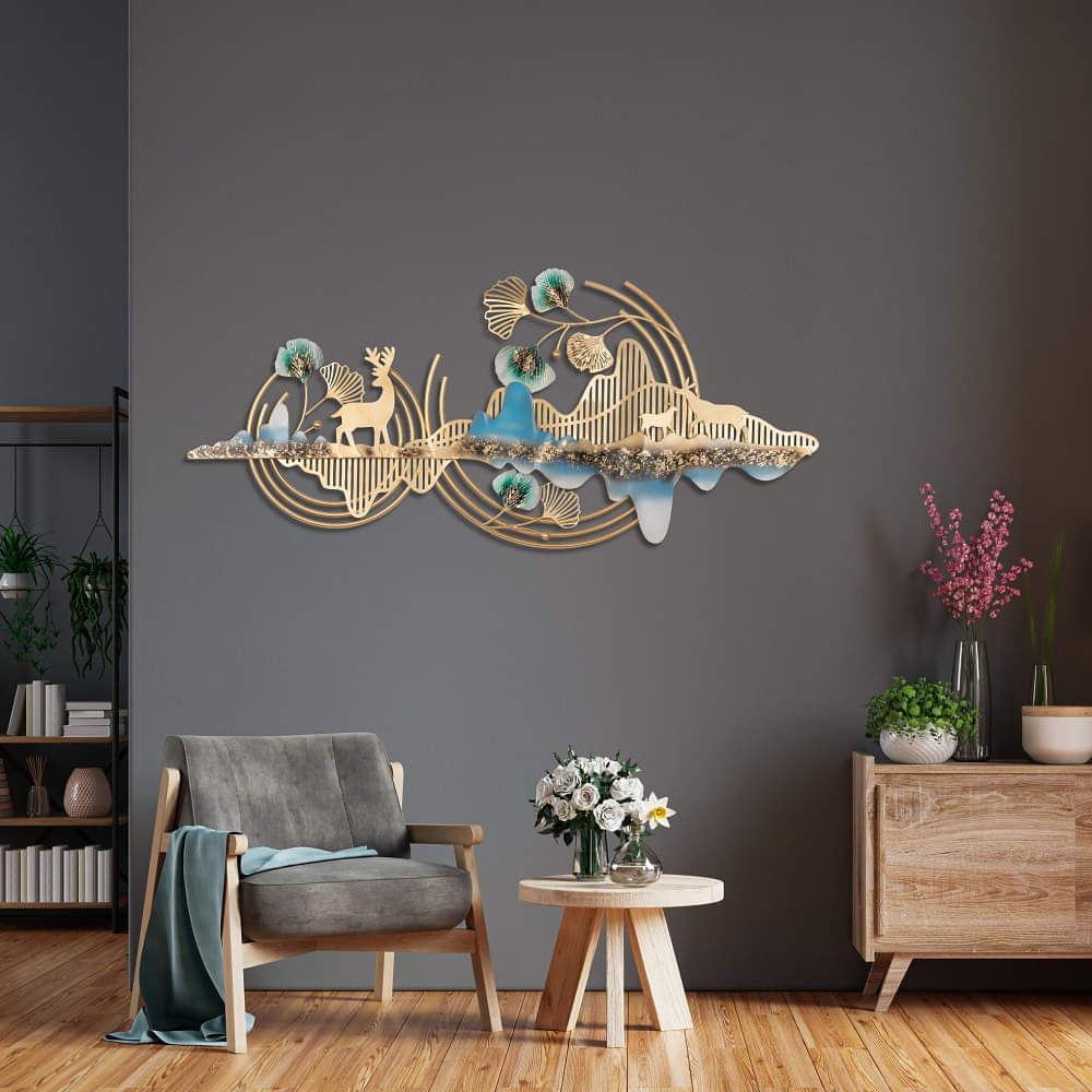Sakai Natural Scenery Luxury Metal Wall Art - photo