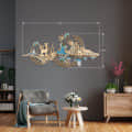 Sakai Natural Scenery Luxury Metal Wall Art - top_view