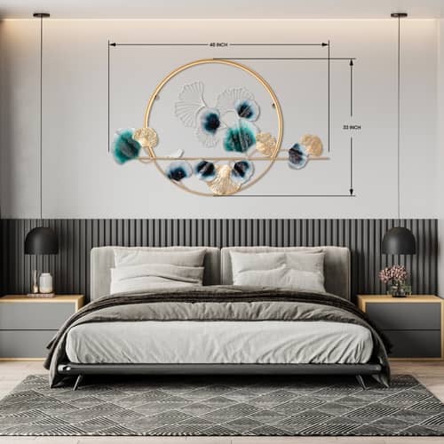 Albany Leaf & Flower Metal Wall Art