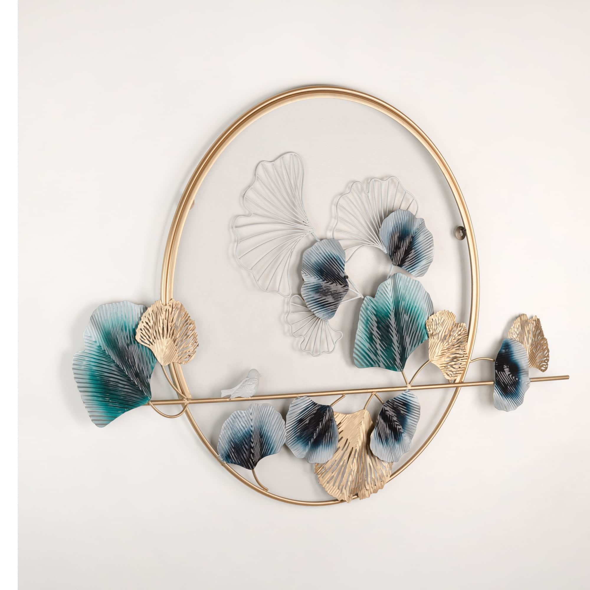 Albany Leaf & Flower Metal Wall Art - rear_view