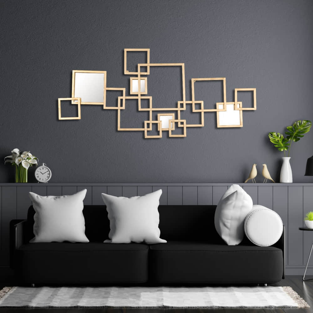 Morco Rectangular Abstract Metal Wall Art - photo