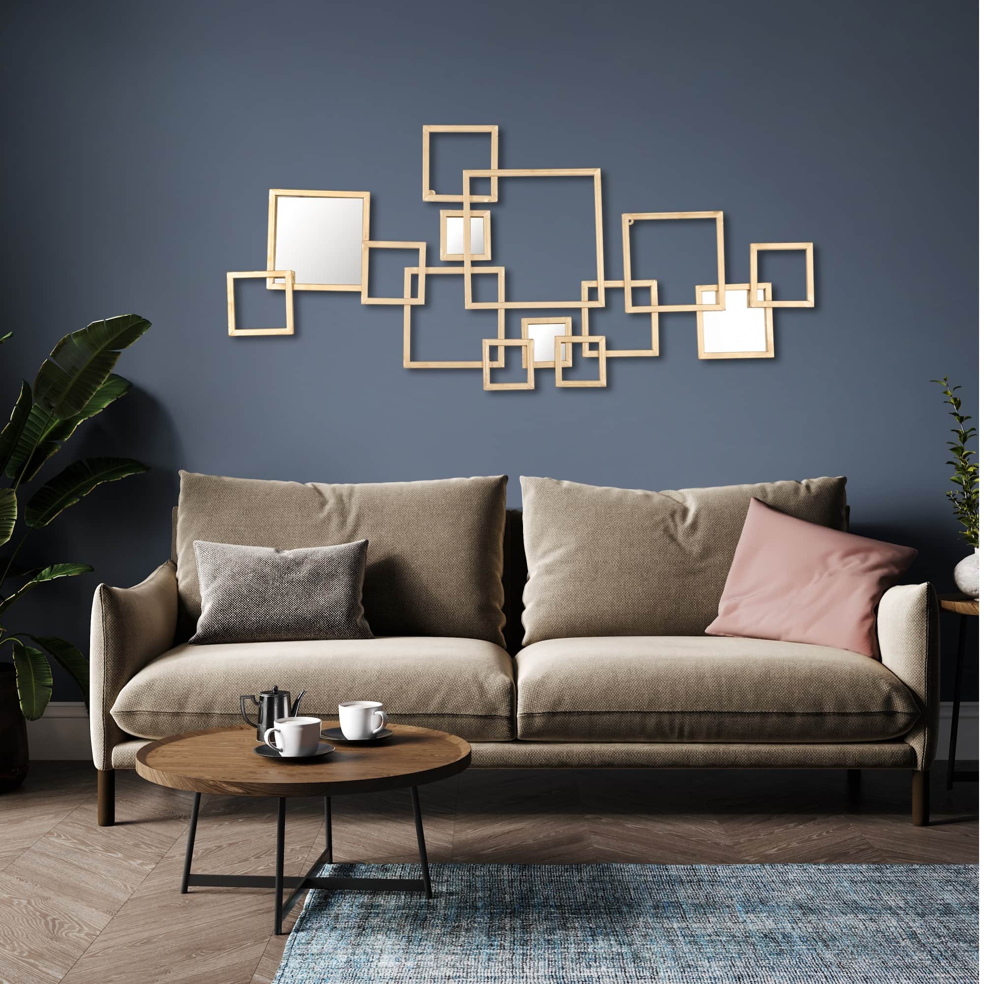 Morco Rectangular Abstract Metal Wall Art - front_view
