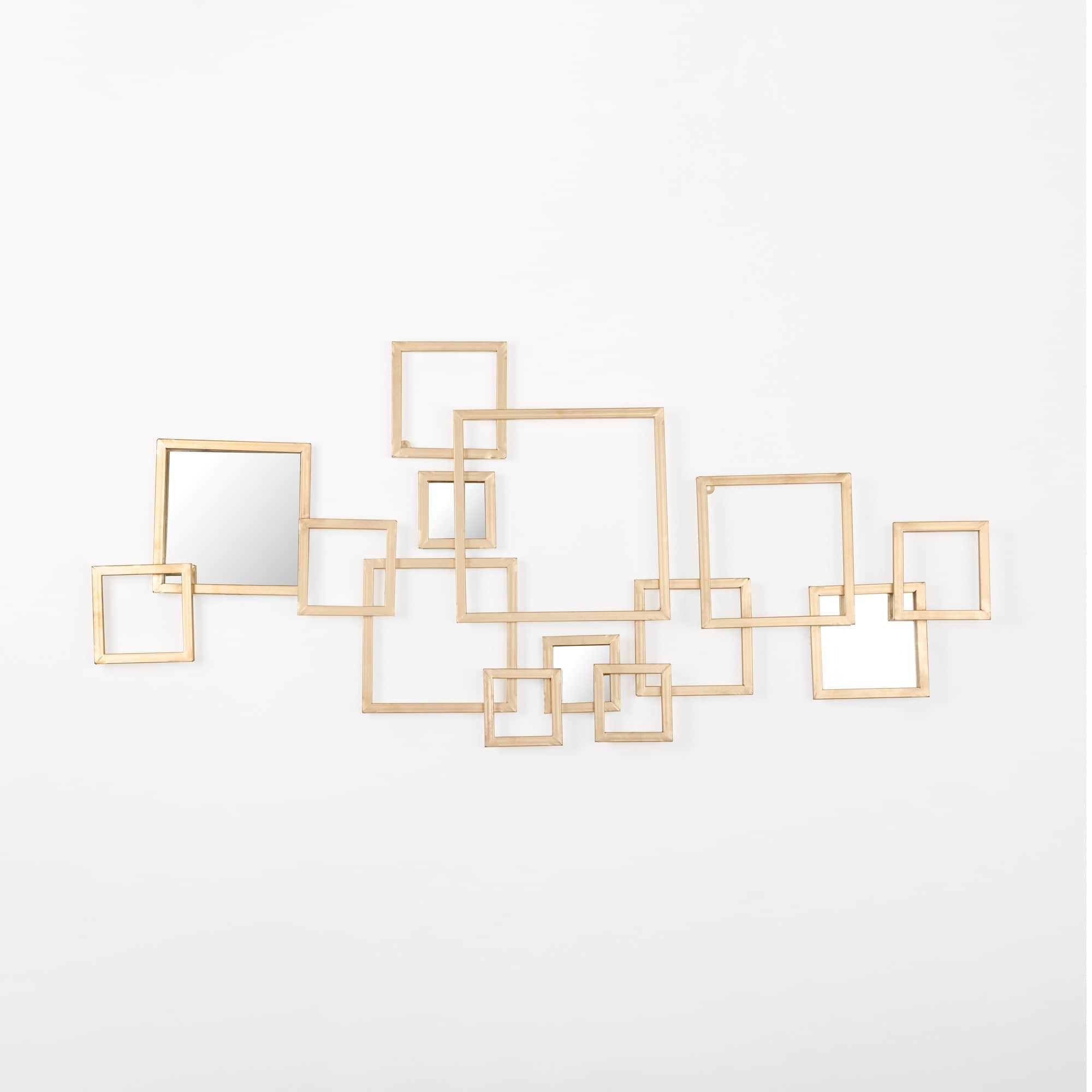 Morco Rectangular Abstract Metal Wall Art - rear_view