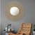 Thornley Golden Round Mirror Wall Art - photo