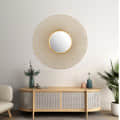 Thornley Golden Round Mirror Wall Art - front_view