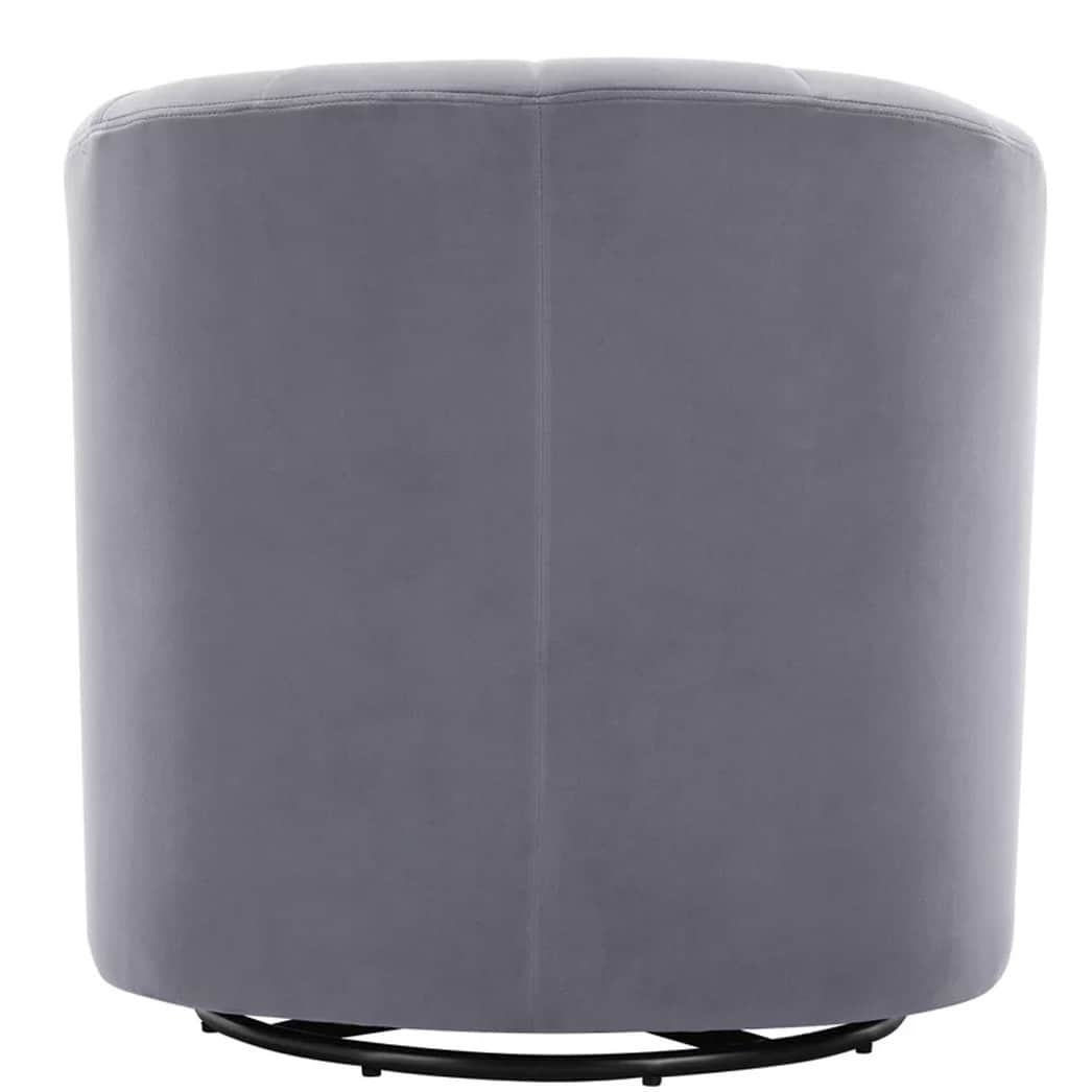 Barren Upholstered Swivel Barrel Chair - rear_view