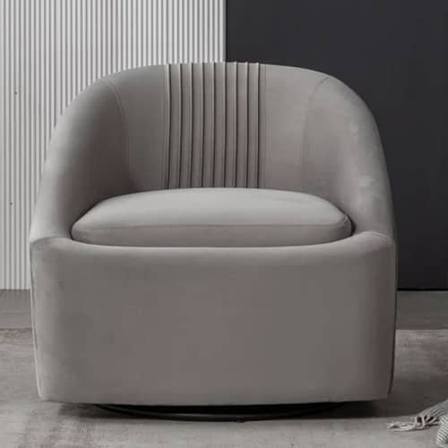 Hassam Upholstered Swivel Barrel Chair