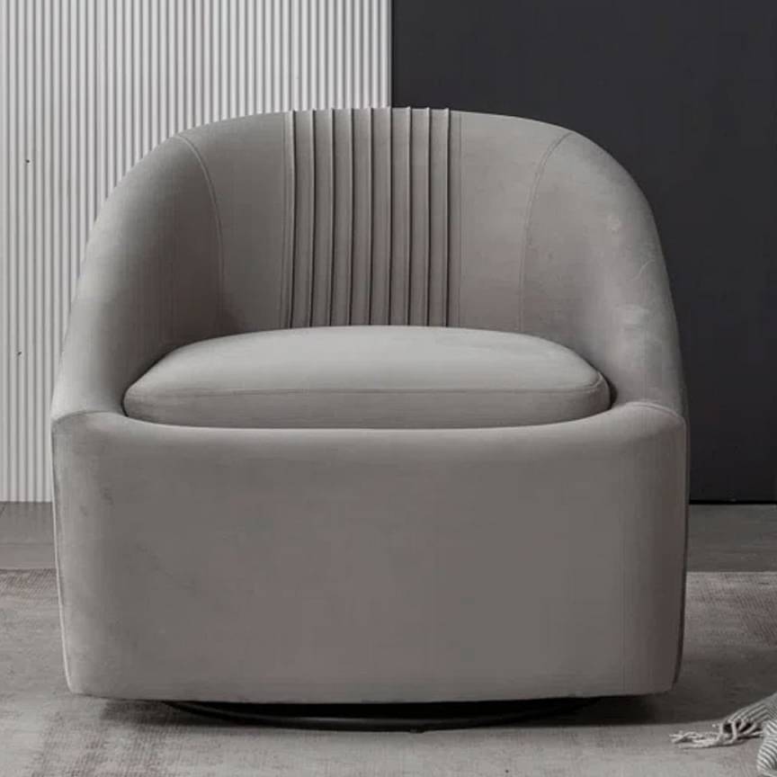 Hassam Upholstered Swivel Barrel Chair