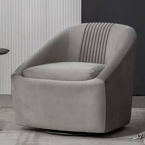 Hassam Upholstered Swivel Barrel Chair