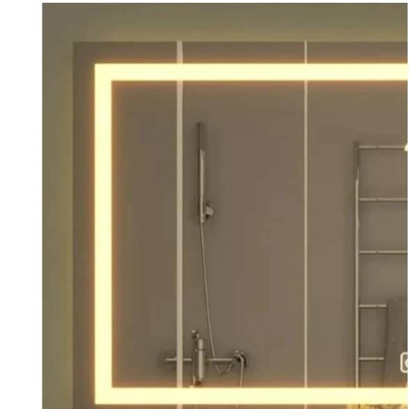 Hexa 3 color Shine LED Mirror - rear_view