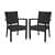 Modern outdoor patio chair - front_view