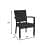 Modern outdoor patio chair - top_view