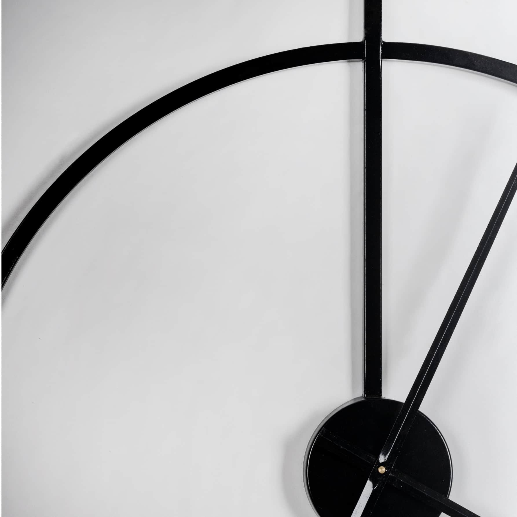 Morco Black Metallic Wall Clock - front_view