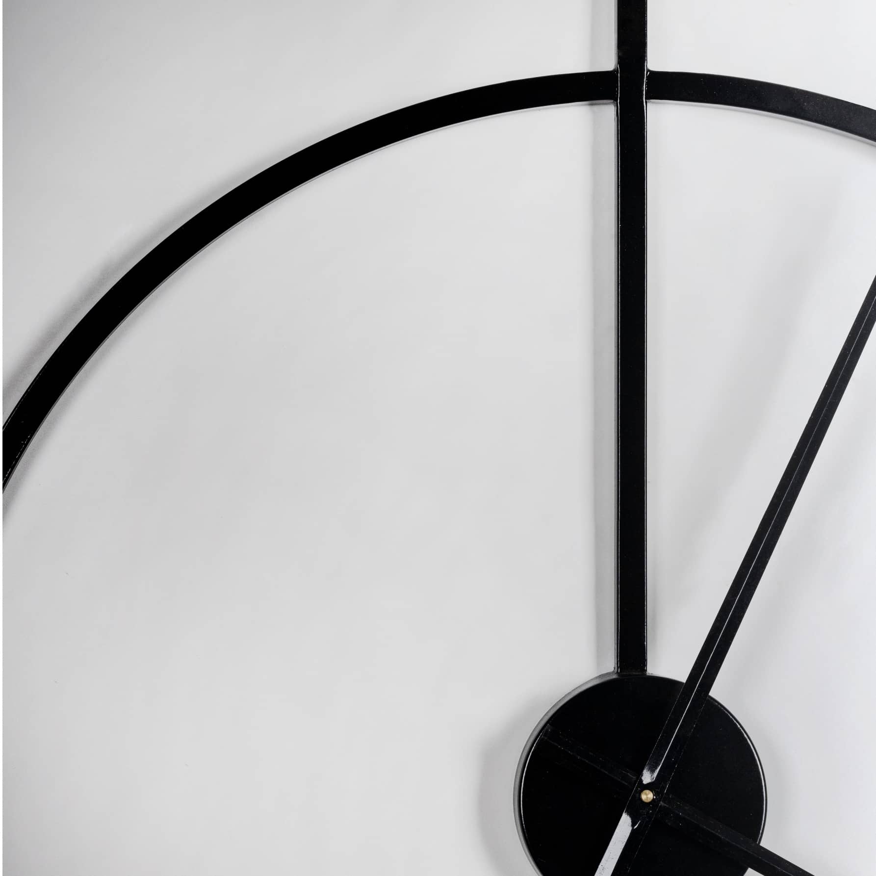 Morco Black Metallic Wall Clock