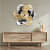 Morco Black & Golden Flower Wall Clock - photo