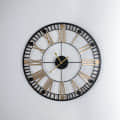 Morco Gold & Black Round Wall Clock - rear_view