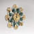 Orleans Sun Shine Wall Clock - rear_view
