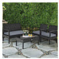 Argo Black Sofa Chair (Set of 4 Pcs) - photo