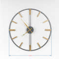 Orleans Vintage Round Wall Clock - top_view