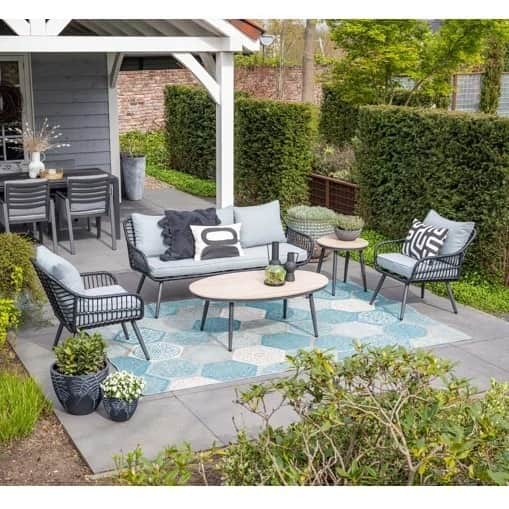 Loch Outdoor Indoor Sofa Patio Furniture Set - front_view