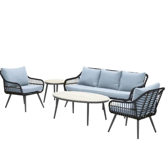 Loch Outdoor Indoor Sofa Patio Furniture Set - top_view
