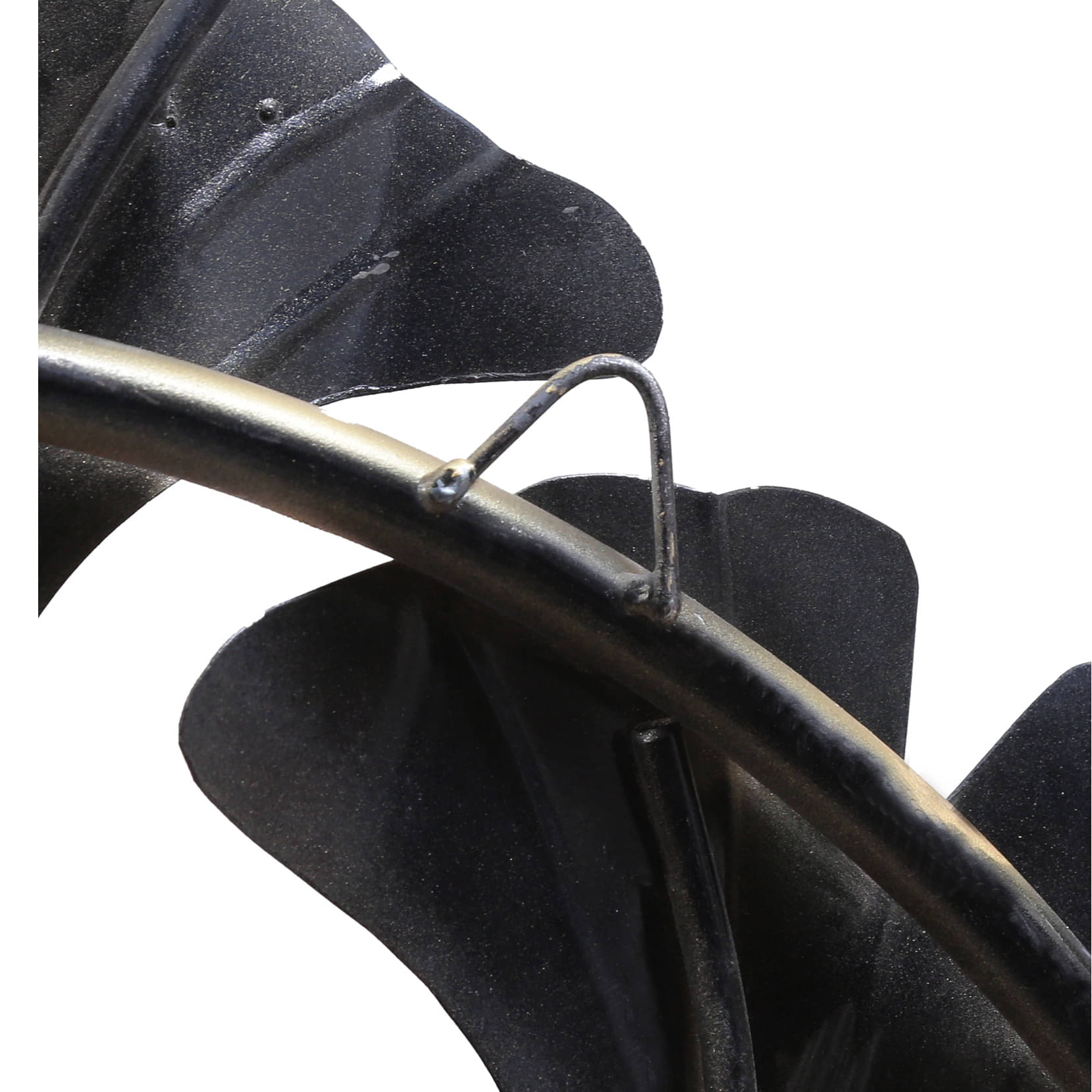 White Iron Jingo Leaf Metal Wall Art