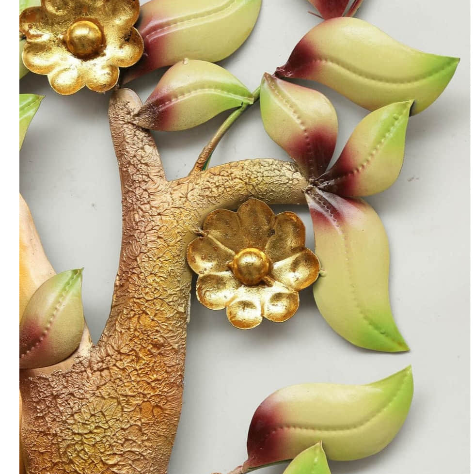Gleeful Krishna LED Metal Wall Art - top_view