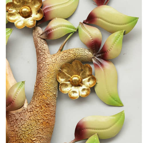 Gleeful Krishna LED Metal Wall Art
