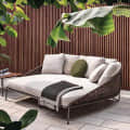 Sapa Brown Sofa Set With beige Cushions - front_view