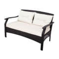 Sapa Wicker Seating Outdoor Patio Set - rear_view