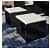 Tauras Black Wicker Patio Set With Table - right_view