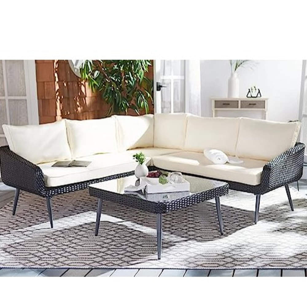 Argo Dark Black Patio Sofa Cum Chair - photo