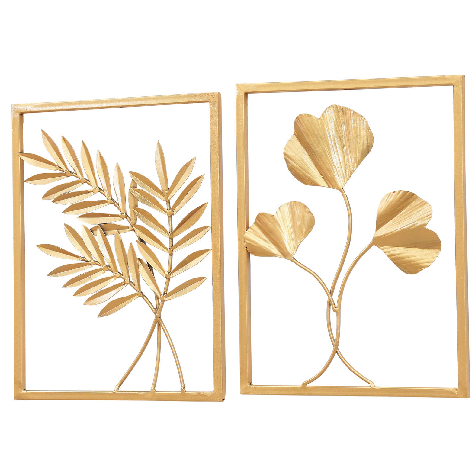 Golden Leaf Metal Frame (Set Of 2)