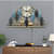 Metal Deer Clock with LED Wall Art - front_view