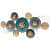 Circle Design Metal Wall Art With LED - rear_view