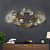 Dual Colored FloralbWall Art With LED Light - photo