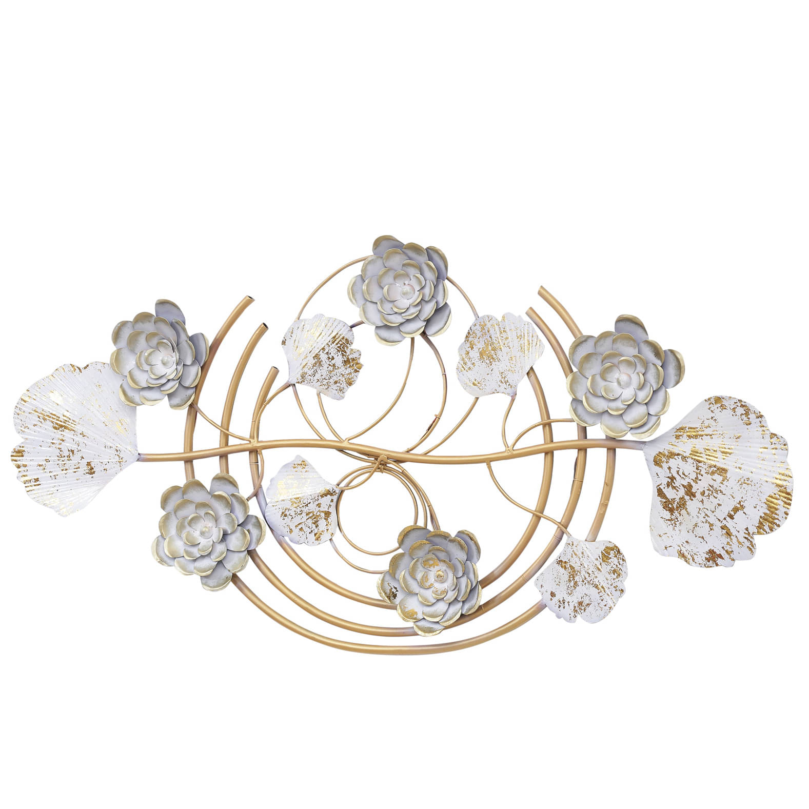 Dual Colored FloralbWall Art With LED Light