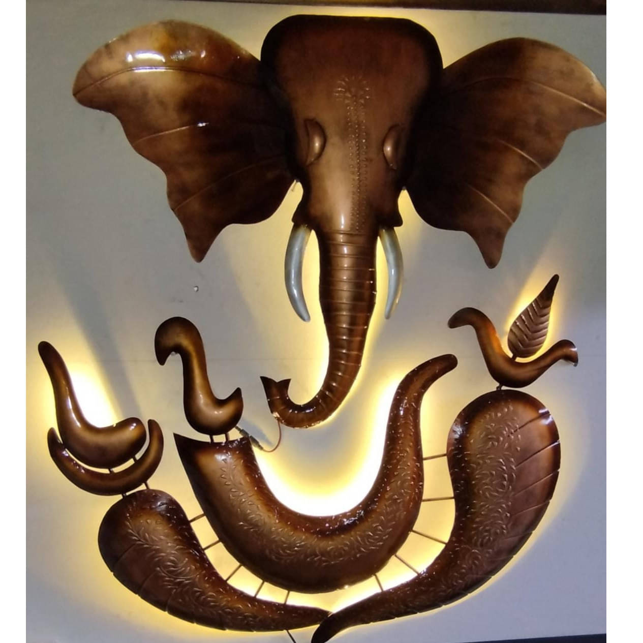 Handmade Gold Spiritual Metal Wall Art