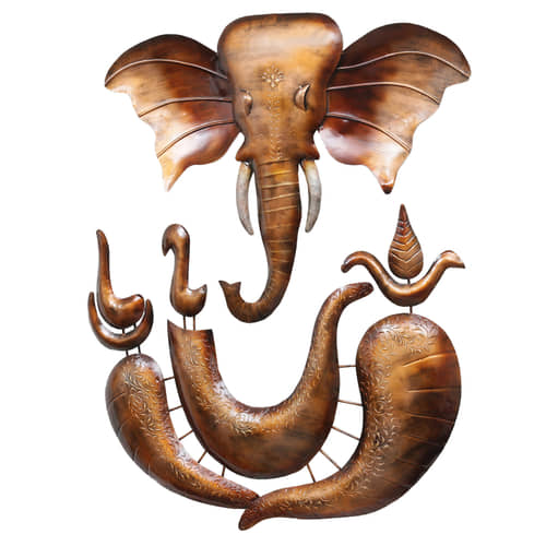 Handmade Gold Spiritual Metal Wall Art