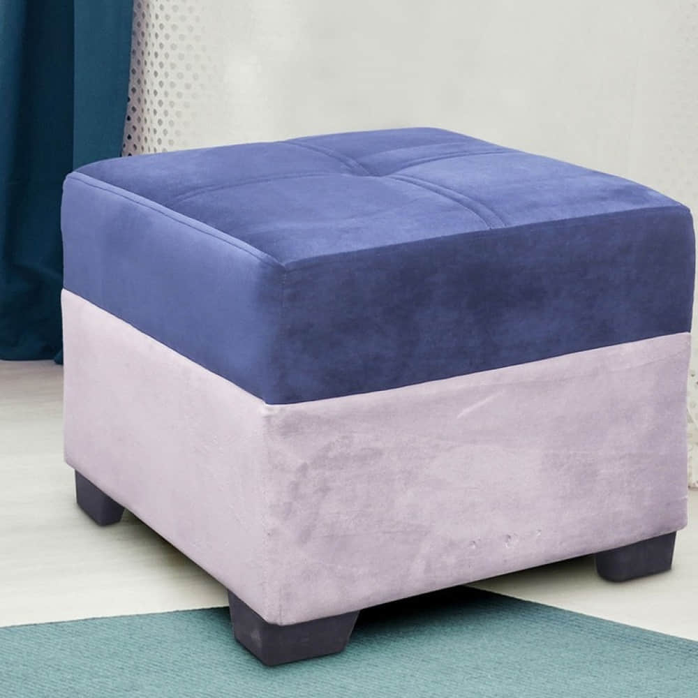 Bristol Square Puffy Stool - photo