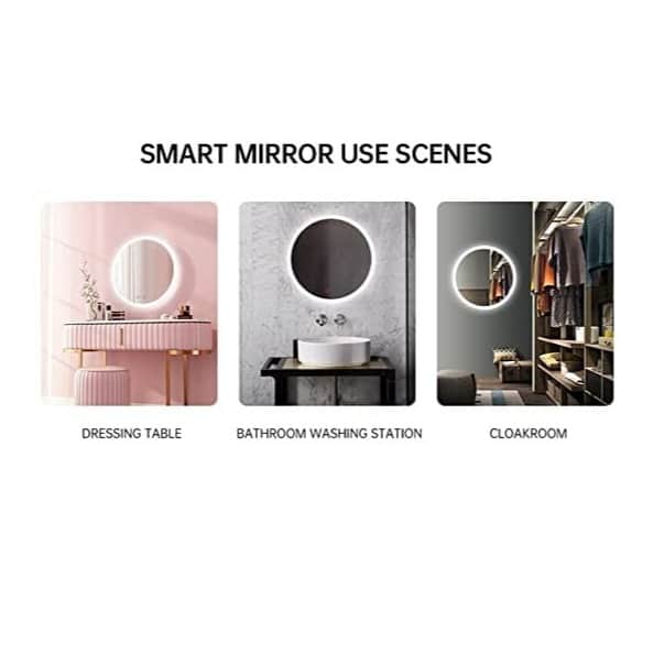 Ness Round LED Mirror - top_view