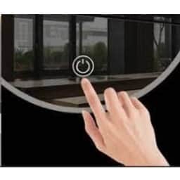 Ness Round LED Mirror - rear_view