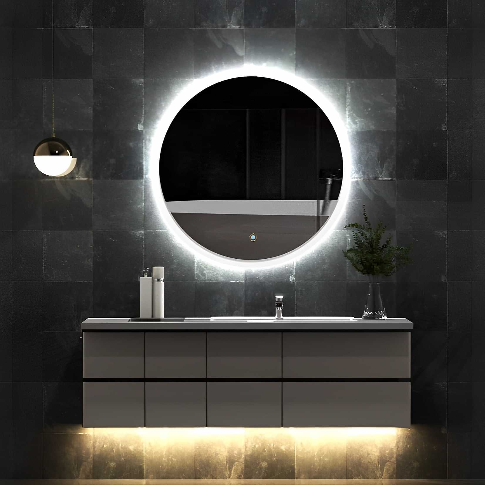 Ness Round LED Mirror - photo