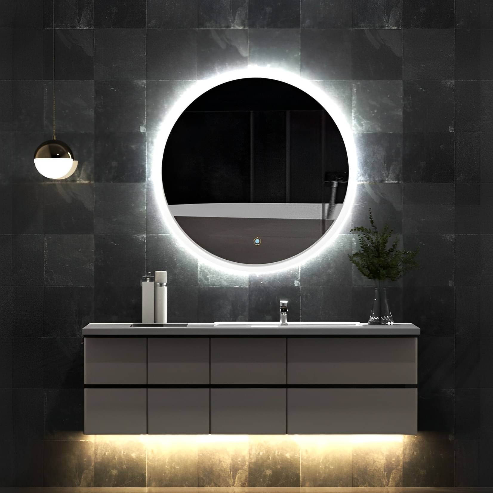 Ness Round LED Mirror