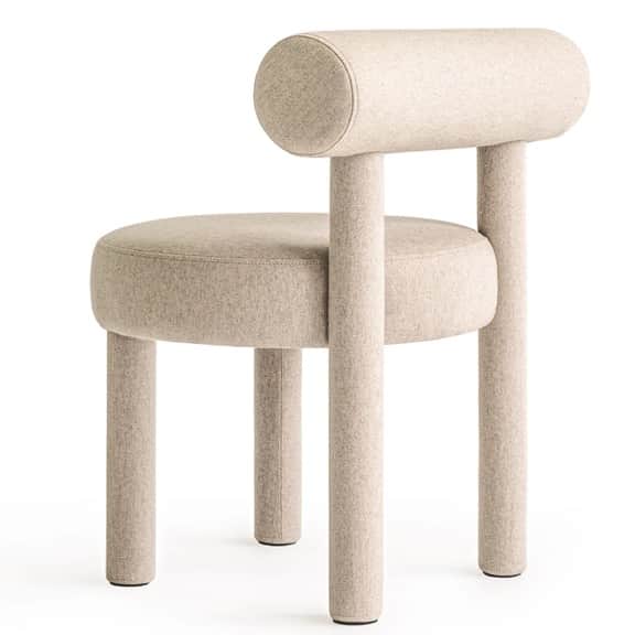 Robin Modern Chair in Fabric - front_view