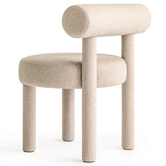 Robin Modern Chair in Fabric - top_view