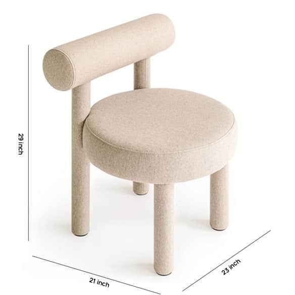 Robin Modern Chair in Fabric - right_view