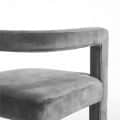 Oriel Modern Chair in Velvet - rear_view