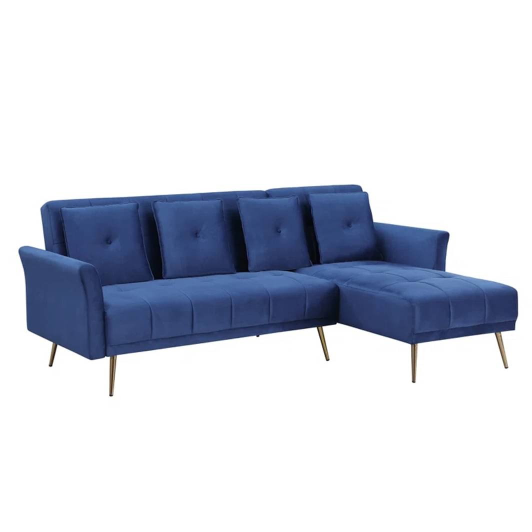 Argo LHS L Shape 5 Seater Velvet Sofa